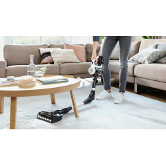 BOSCH Akku-Stielstaubsauger »Unlimited 7 BSS711W, Knickrohr, Hygiene-Filter, 10 J. Motorgarantie« LED-Licht, hohe Saugkraft, lange Laufzeit, XXL-Polsterdüse, weiß