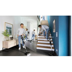 BOSCH Akku-Stielstaubsauger »Unlimited 7 BSS711W, Knickrohr, Hygiene-Filter, 10 J. Motorgarantie« LED-Licht, hohe Saugkraft, lange Laufzeit, XXL-Polsterdüse, weiß