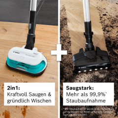 BOSCH BKS71HYG1 Unlimited 7 ProHygienic Aqua Stielsauger, Akkubetrieb