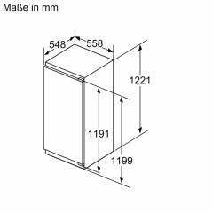 BOSCH KIR41ADD1 Serie 6 Kühlschrank (204 l, D, 1221 mm hoch, Weiß)