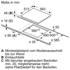 BOSCH HBD231VR61 Serie 2/Serie 4, Backofenset (Glaskeramikkochfeld, A, 66 l)