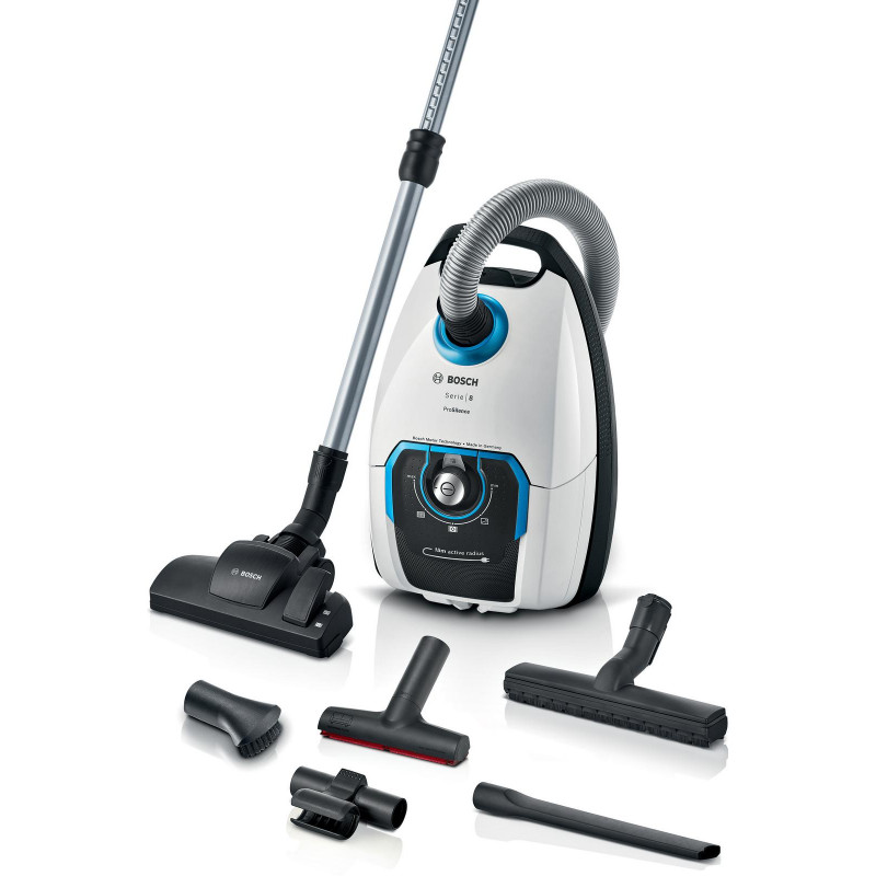 BOSCH BGB75XSIL Serie 8 ProSilence Staubsauger, maximale Leistung: 650 Watt
