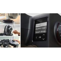 BOSCH MUMS6ZS13D Serie 6, mit Waage, Küchenmaschine Jet black matt (Rührschüsselkapazität: 5,5 l, 1600 Watt)