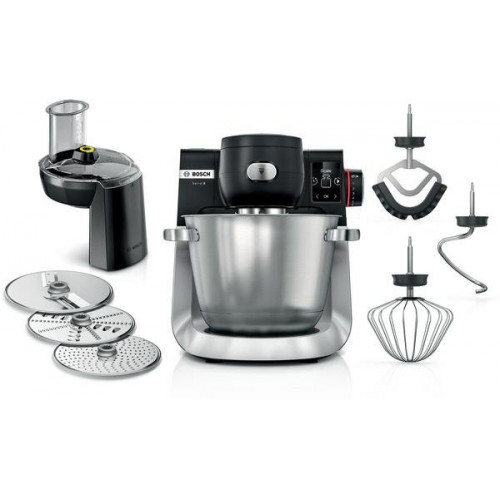 BOSCH MUMS6ZS13D Serie 6, mit Waage, Küchenmaschine Jet black matt (Rührschüsselkapazität: 5,5 l, 1600 Watt)