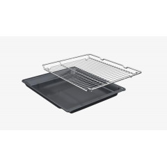 Bosch HBA514BS3 Serie 4 Einbaubackofen, 71 l Volumen, bis 275 °C