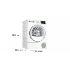 BOSCH WTH85VWJN Wärmepumpentrockner Serie 4 (8,0 kg, Weiß)