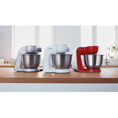 BOSCH MUM58210 Serie 4 Küchenmaschine Weiß (Rührschüsselkapazität: 3,9 l, 1000 Watt)
