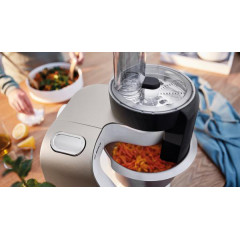 BOSCH MUM5XW34 Serie 4, MUM 5 Küchenmaschine Weiß/Champagne (Rührschüsselkapazität: 3,9 l, 1000 Watt)