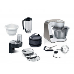 BOSCH MUM5XW34 Serie 4, MUM 5 Küchenmaschine Weiß/Champagne (Rührschüsselkapazität: 3,9 l, 1000 Watt) BOSCH MUM5XW34 Serie 4, MUM 5 Küchenmaschine Weiß/Champagne (Rührschüsselkapazität: 3,9 l, 1000 Watt)