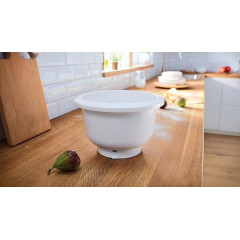 BOSCH MUM5XW34 Serie 4, MUM 5 Küchenmaschine Weiß/Champagne (Rührschüsselkapazität: 3,9 l, 1000 Watt)