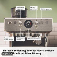 BOSCH PFE403B3 Siebträgermaschine Edelstahl