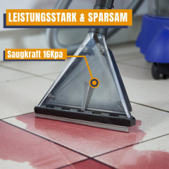 ALBATROS HYDRO 7500 inkl. 1l Shampoo Nass- und Trockensauger, Blau