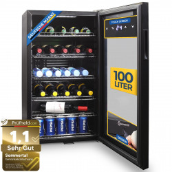 SOMMERTAL GK100 Kühlschrank (G, 85 cm hoch, Schwarz) SOMMERTAL GK100 Kühlschrank (G, 85 cm hoch, Schwarz)