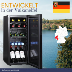 SOMMERTAL GK100 Kühlschrank (G, 85 cm hoch, Schwarz)