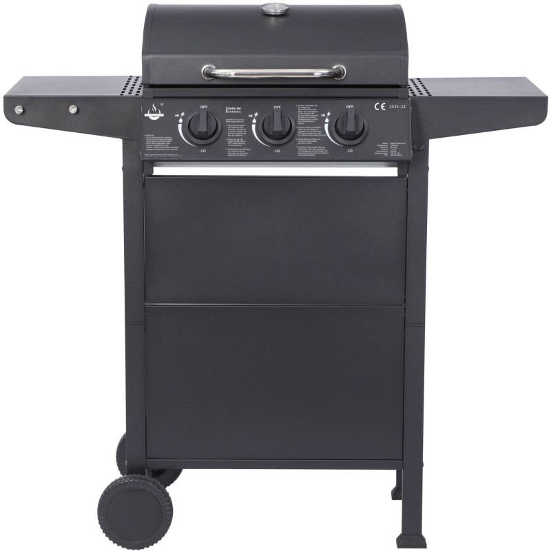 El Fuego Gasgrill »San Jose 3 Brenner« mit gusseisernem Grillrost