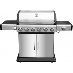 EL FUEGO AY 525 EDELSTAHL-GASGRILL DELUXE Gasgrill, Silber/Schwarz (21100 Watt) EL FUEGO AY 525 EDELSTAHL-GASGRILL DELUXE Gasgrill, Silber/Schwarz (21100 Watt)