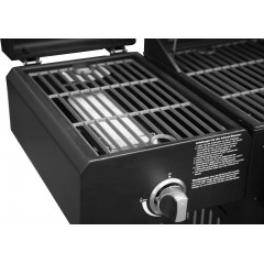 EL FUEGO AY 534 4 IN 1 KOMBIGRILL ARIZONA Gas-/Kohlegrill, Schwarz (12300 Watt)