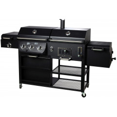 EL FUEGO AY 534 4 IN 1 KOMBIGRILL ARIZONA Gas-/Kohlegrill, Schwarz (12300 Watt)