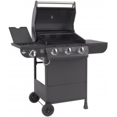 EL FUEGO AY 562 GASGRILL COLUMBUS 3+1 Gasgrill, Schwarz (12290 Watt)