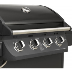 EL FUEGO AY 563 GASGRILL COLUMBUS 4 + 1 Gasgrill, Schwarz (15220 Watt)