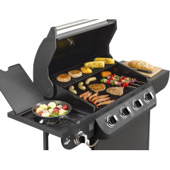 EL FUEGO AY 563 GASGRILL COLUMBUS 4 + 1 Gasgrill, Schwarz (15220 Watt)