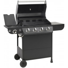 EL FUEGO AY 563 GASGRILL COLUMBUS 4 + 1 Gasgrill, Schwarz (15220 Watt)