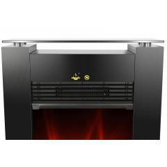EL FUEGO AY 627 ELEKTROKAMIN TESSIN SCHWARZ Elektroheizung (1800 Watt)