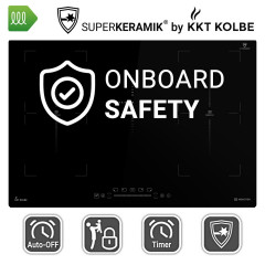 KKT KOLBE Induktionskochfeld autark IH87705FZ Induktion (77 cm breit, 5 Kochfelder)