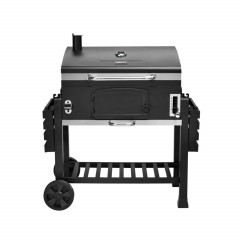 Taino Hero XXL Smoker Set Mit Haube Grillplatte BBQ Grillwagen Holzkohlegrill Grill Räucherofen