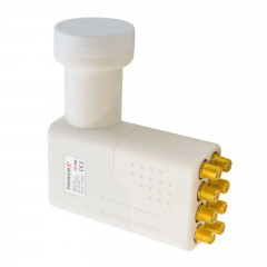 Premium X Satelliten-Komplettanlage Fuba DAA 850 A Satellitenschüssel Alu Anthrazit Octo LNB 16x F-Stecker für 8 Teilnehmer