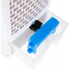 JUNG BLADELESS Aircooler Klimagerät mit Wasserkühlung, Inkl. Fernbedienung + Timer Weiß (Max. Raumgröße: 40 m², EEK: A+)