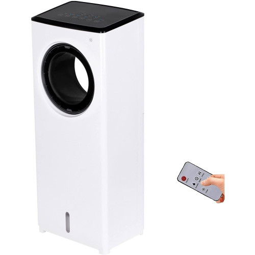 JUNG BLADELESS Aircooler Klimagerät mit Wasserkühlung, Inkl. Fernbedienung + Timer Weiß (Max. Raumgröße: 40 m², EEK: A+)