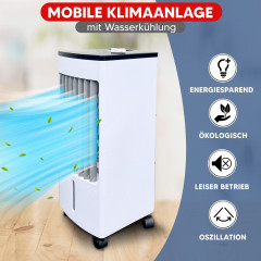 JUNG LIFEAIR ohne Abluftschlauch Klimagerät Mobil Weiß (Max. Raumgröße: 20 m², EEK: A)