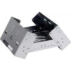 Esbit BBQ-Box Holzkohle, Kohle, Quick Start Holzkohlegrill Grill klappbar Silber