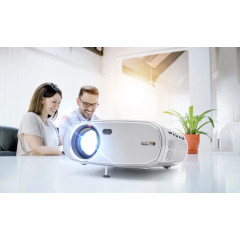 Technaxx Beamer TX-177 LCD 1500 ANSI-Lumen 1920 x 1080 Full HD 2 VGA Eingänge, Full HD, Integrierter Lautsprecher, Mini Beamer