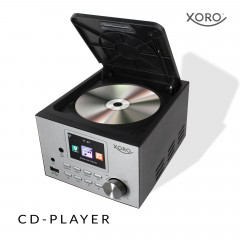 XORO XORO HMT 500 Pro Mikro Stereoanlage WLAN-Stereo-Internetradio, Internet Radio, FM, DAB, DAB+, Bluetooth, Schwarz, Silber