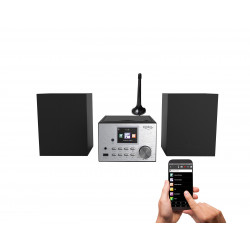 XORO XORO HMT 500 Pro Mikro Stereoanlage WLAN-Stereo-Internetradio, Internet Radio, FM, DAB, DAB+, Bluetooth, Schwarz, Silber XORO XORO HMT 500 Pro Mikro Stereoanlage WLAN-Stereo-Internetradio, Internet Radio, FM, DAB, DAB+, Bluetooth, Schwarz, Silber
