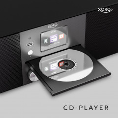 XORO HMT 620 All-in-One Stereo Internetradio DAB+/FM Internet Radio, WLAN-Stereo-Internetradio mit DAB+/FM, Internet Radio, DAB, DAB+, FM, Bluetooth, schwarz