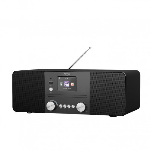 XORO HMT 620 All-in-One Stereo Internetradio DAB+/FM Internet Radio, WLAN-Stereo-Internetradio mit DAB+/FM, Internet Radio, DAB, DAB+, FM, Bluetooth, schwarz
