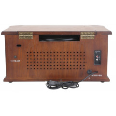 CYBERLUX CL-3010 Plattenspieler Nostalgie Musikanlage Kompaktanlage Retro (Bolton Brown)