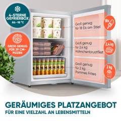 STILLSTERN MGS 42.2 Gefrierschrank (E, 632 mm hoch)
