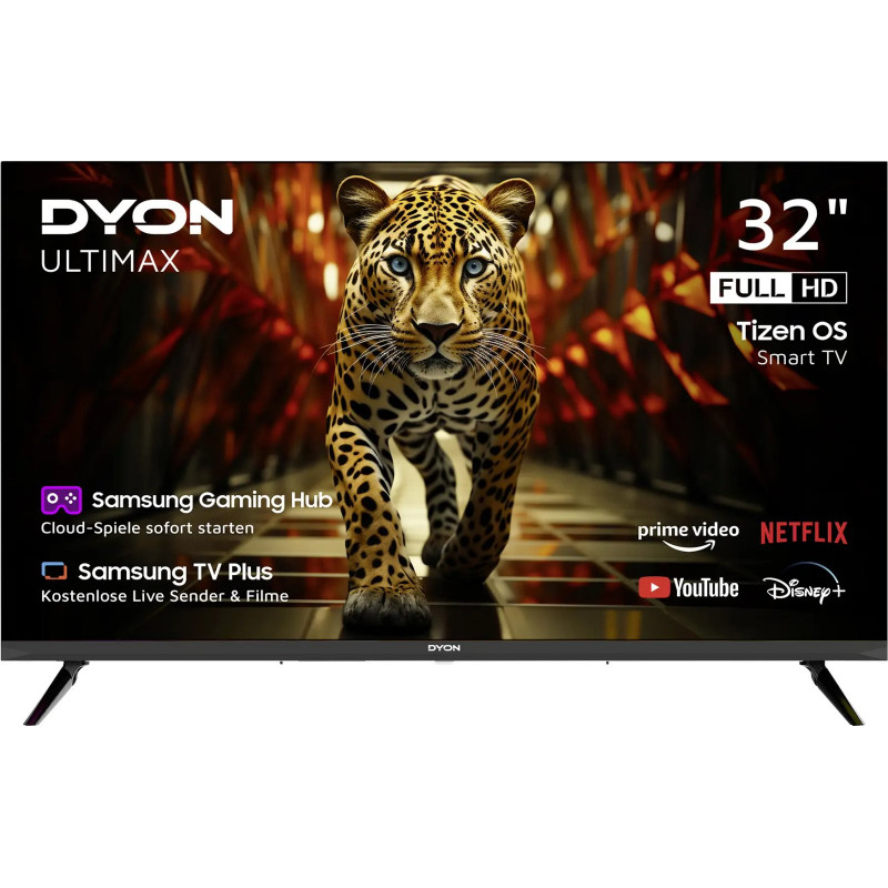 Dyon Ultimax 32F-TI LED-TV 80cm 32 Zoll EEK F (A - G) DVB-T2, DVB-C, DVB-S2, Full HD, Smart TV, WLAN, CI+ Schwarz