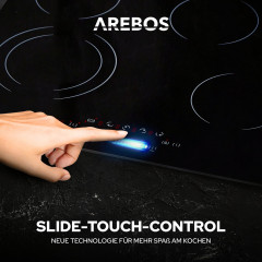 AREBOS ® Glaskeramik autark 59 cm Glaskeramikkochfeld (52 cm breit, 4 Kochfelder)