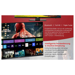 Reflexion LDDX22iBT_B LCD-TV 55cm 22 Zoll EEK E (A - G) DVB-T2, DVB-C, DVB-S2, Full HD, Smart TV, WLAN, DVD-Player, CI+ Schwarz