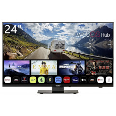 Reflexion LDDX24iBT_B LCD-TV 60cm 24 Zoll EEK E (A - G) DVB-T2, DVB-C, DVB-S2, Full HD, Smart TV, WLAN, DVD-Player, CI+ Schwarz