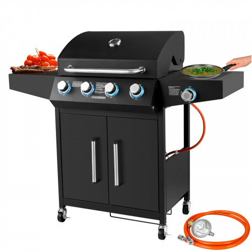 STEINBORG SB-8180 Profi-Gasgrill, Santorino Schwarz