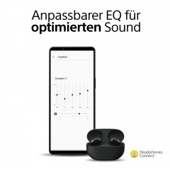 SONY WF-1000XM5 TWS Noise Cancelling, In-ear Kopfhörer Bluetooth Schwarz