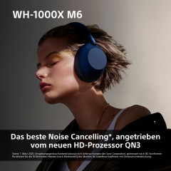 SONY WH-1000XM6 Premium Noise Cancelling, Over-ear Kopfhörer Bluetooth Schwarz