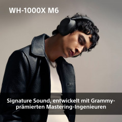 SONY WH-1000XM6 Premium Noise Cancelling, Over-ear Kopfhörer Bluetooth Schwarz
