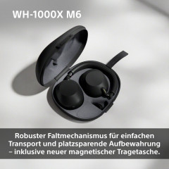 SONY WH-1000XM6 Premium Noise Cancelling, Over-ear Kopfhörer Bluetooth Schwarz